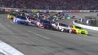 Monster Energy Series drivers give fans four-wide salute