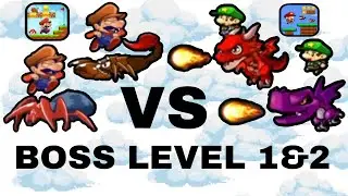 Bob's World VS Super Bino Go VS Bob's World 2 VS Super Bino Go 2 | BOSS LEVEL 1 & 2 🚩 #vs #mario