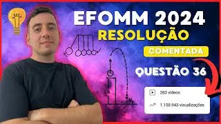 RESOLUÇÃO EFOMM 2024 | QUESTÃO 36 | BRANCA | CONSIDERE UM RESISTOR NO INTERIOR DE UM CILINDO