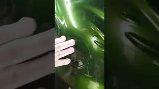 Bmw E34 turbo candy green 2 этап нанесения пленки