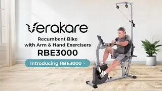 Verakare by Innova RBE3000 Recumbent Bike with Arm & Hand Exercisers