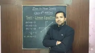 Class VIII Maths Linear Equations #new #education #maths #class8 #teacher #linearequations #basic 