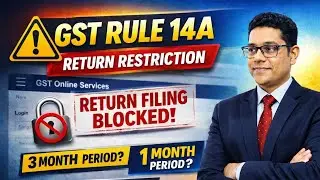 GST Rule 14A ⚠️ Return File Nahi Hogi? | New Registration Risk  #gst #gstreturn #taxupdates  