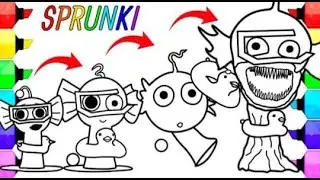 INCREDIBOX SPRUNKI NEW Coloring Pages.Color New Sprunki Pyramixed, OC and Retake