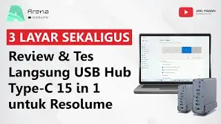 Bisa 3 Layar Sekaligus! Review & Tes Langsung USB Hub Type-C 15 in 1 untuk Resolume