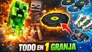 La MEJOR GRANJA de MOBS y DISCOS (F&Aacute;CIL, AFK) - Experiencia, Discos, Drops | Minecraft 1.21+