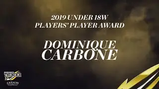 2019 NT Thunder Club Champion Awards - Under 18 Women's Players' Player Award: Dominique Carbone
