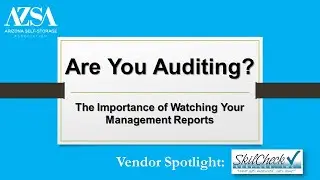 AZSA Webinar - Vendor Spotlight featuring Carol Mixon - Audits