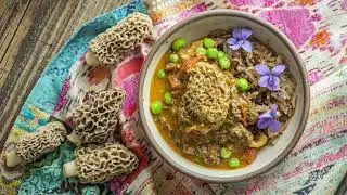Mushroom Matar (Morel Curry with Peas)