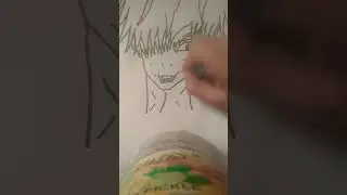 Gojo Draw in candle colour #like #comments 🥰😘😍