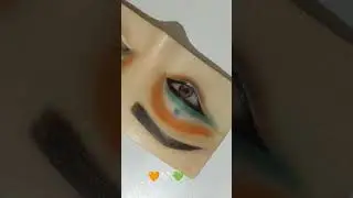 happy 79  independence day 🧡🤍💚 eye makeup tutorial eye makeup