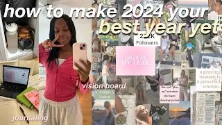 GETTING MY LIFE TOGETHER FOR 2024 | vision board, setting intentions, journaling, reflecting⭐🎀