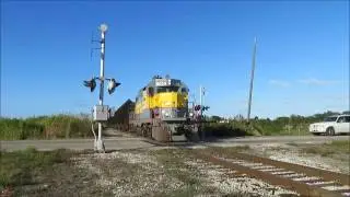 South Central Florida Express/USSC Trains Clewiston Florida Railfanning 2017 P2