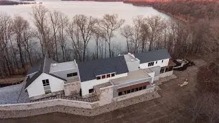 Rustic Contemporary Lakefront Home in Bloomington, Indiana