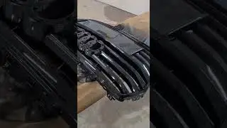 audi a7 grills to gloss black