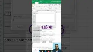 Auto Serial Number in Excel Without Drag 🔥| Ctrl+G Formula Trick Magic! ✨#shorts #excel #exceltips
