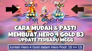 CARA AMAN MEMBUAT HERO 4 GOLD B3 !! 100% BERHASIL !! COMBO VIRAL !! MAGIC CHESS GOGO