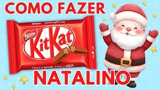 Como Fazer Lembrancinha de NATAL Rótulo para KIT KAT personalizado