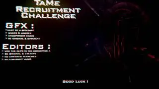 TaMe Editing and GFX RC