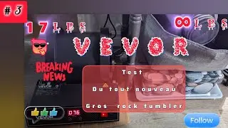 Ouverture du Rock tumbler 17lbs de Vevor pour l'&eacute;tape 3 et du 