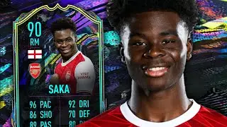 INSANE RM 👌 90 FUTURE STAR SAKA PLAYER REVIEW - FIFA 21 ULTIMATE TEAM