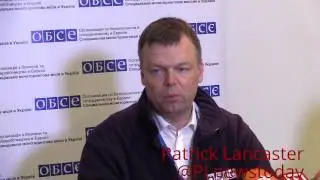 Ukraine & DPR ceasefire/Minsk violations press. conference by OSCE's A. Hug