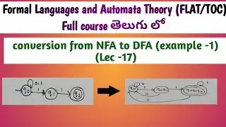 conversion from NFA to DFA example | FLAT | TOC