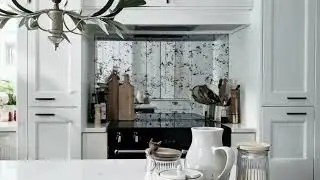 Antique Silver Mirror Glass Splashback