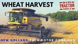 Wheat Harvest with New Holland Combines