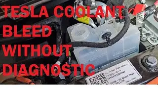 tesla coolant bleeding