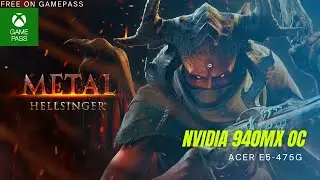 Metal: Hellsinger 2022 Gameplay On Nvidia 940 MX + OC