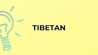 What is the meaning of the word TIBETAN?