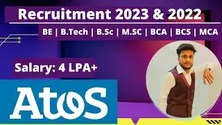 Atos Syntel Mass Hiring | 2023 & 2022 Batch | IT Company Jobs |  Salary: 4LPA+