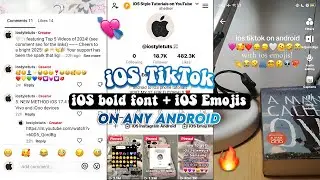 Приложение TikTok для iOS с жирным шрифтом iOS + эмодзи на любом Android 2025