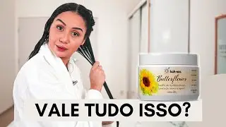 TESTEI  A MÁSCARA * KAH-NOA BUTTERFLOWER * NO MEU CABELO CACHEADO!