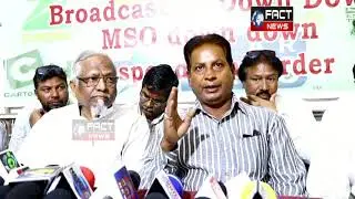 All Cable operators Association press meet  at Charminar at 3:00pm against the prices