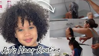 Wednesday Hairday! | Dit is Rio's Haar Routine! | Zijn haar uitkammen is altijd een strijd😭😔