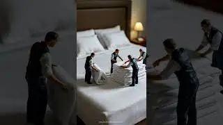 house cleaning  services  by mini creature  #ai #animation #aiart #aiworld #leonardoai #hotel