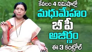 4 నిమిషాల్లో మధుమేహం బీపీ అజీర్ణం కంట్రోల్ | Diabetes BP Indigestion Control | Aruna Yoga | Manamtv