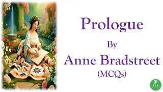 Prologue by Anne Bradstreet (MCQ) | American Literature #pgtrb #ugcnet #AnneBradstreet #prologue