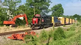 Cincinnati East Terminal Railway, Boxcar Train To Huhtamaki! Scenic Norfolk & Western Ry Route!