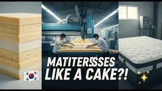 Inside a Korean Mattress Factory 🛏️ Beds Made Like Soft Cakes! (Full Process)