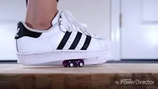 Adidas superstars crush toy car
