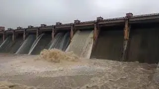 Kadam dam gates release