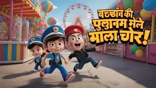 Kid Cops vs. The Carnival Crook | बच्चों की पुलिस बनाम मेले वाला चोर | Rhyming Song | FlickFeverCuts