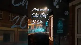 First Snow in Chester, UK🇬🇧 2024 | Winter vibes❄️ | #uk #shorts #student #snow