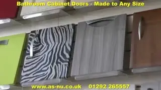 Bathroom Cabinet Doors - Made to Measure Bathroom Doors. Call 01292 265557.