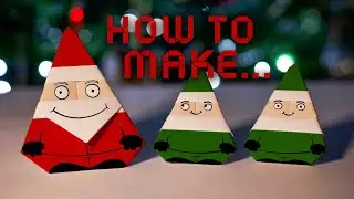 How to Make an Origami Santa and Elf (step by step instructions)