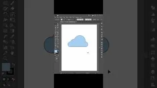 Draw cloud simply in illustrator#shortvideo #short #shorts #shortvideos #vector #shortsfeed #design