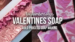 Valentines Day Soap | cp soap making | kaylambersoaps
